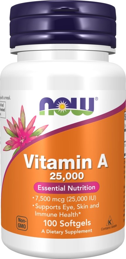 Витамин Now Foods Vitamin A 25000 IU (100 капсул)