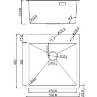 Кухонная мойка Roxen Simple 560220-50BR-GR бронза/текстурная PVD покрытие (с коландером и дозатором)