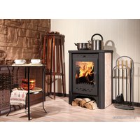 Свободностоящая печь-камин ЭкоКамин Бавария с плитой и теплообменником (ПКП 007)