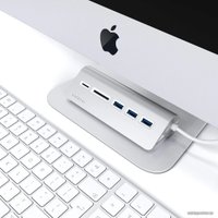 USB-хаб Satechi USB-C Combo Hub ST-TCHCRS (серебристый)