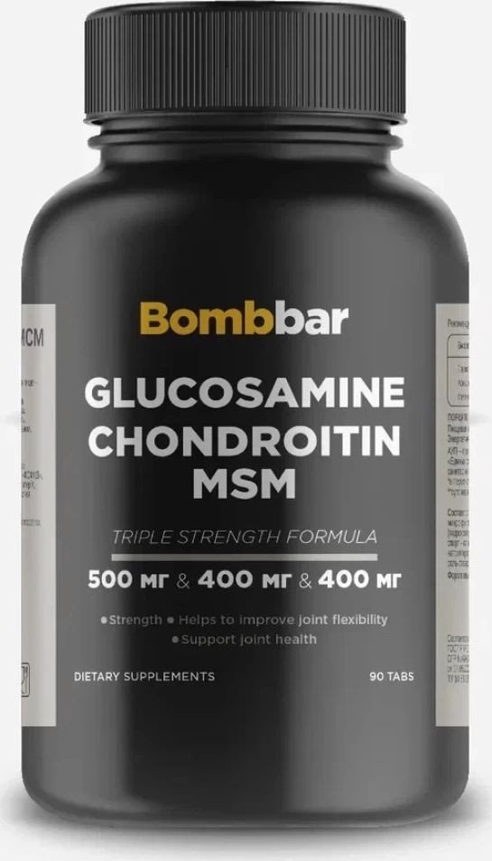 Комплекс Bombbar Glucosamine+Chondoitine+MSM Pro (90 таблеток)