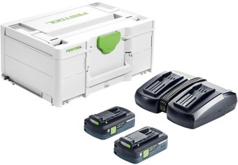 Аккумулятор с зарядным устройством Festool SYS 18V 6 DUO (18В/2x4 Ач)