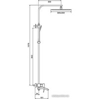Душевая система  Gappo G2407 (хром)