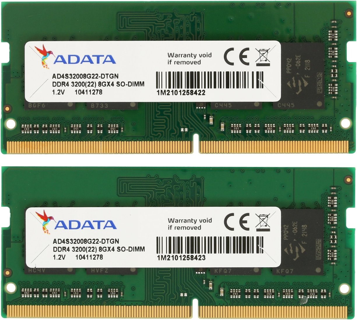 

Оперативная память ADATA Premier 2x8ГБ DDR4 SODIMM 3200 МГц AD4S32008G22-DTGN