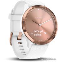 Гибридные умные часы Garmin Vivomove HR Sport S/M (розовое золото/белый)