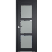 Межкомнатная дверь ProfilDoors 2.13U L 50x200 (черный матовый, стекло square матовое)