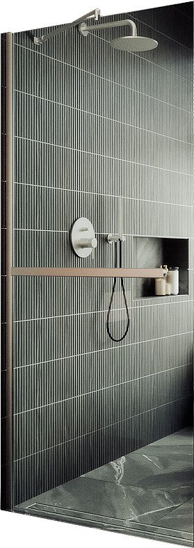 

Душевая стенка MaybahGlass 119x195 MGD-714-5ш (прозрачное стекло/хром матовый)
