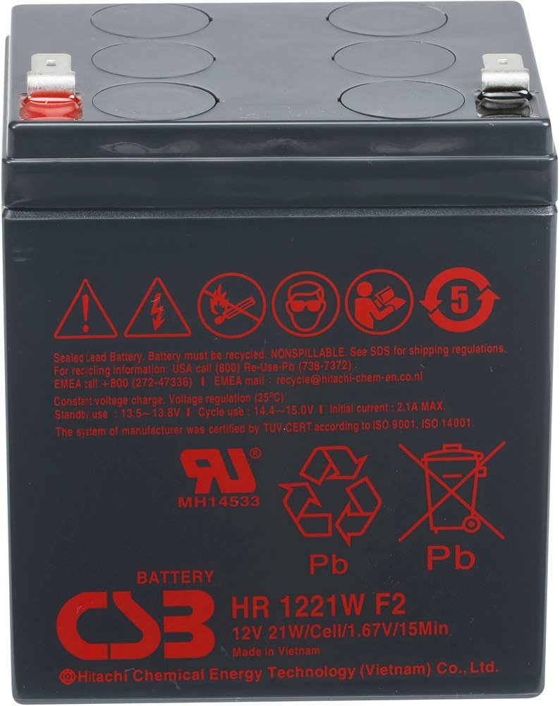 

Аккумулятор для ИБП CSB Battery HR1221W F2 (12В/5 А·ч)