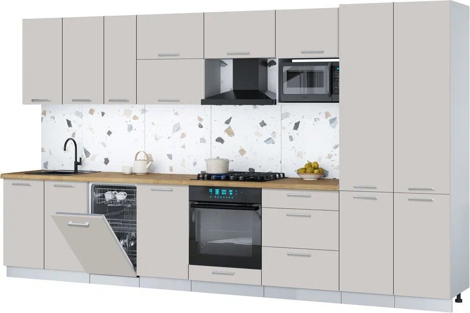 

Готовая кухня Интерлиния Мила Gloss 3.7-ПМ4 (кашемир/кашемир/дуб бунратти)