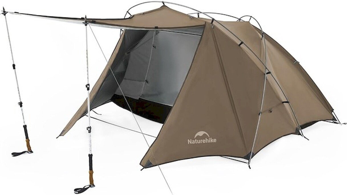 Треккинговая палатка Naturehike Hillock 6 (коричневый)