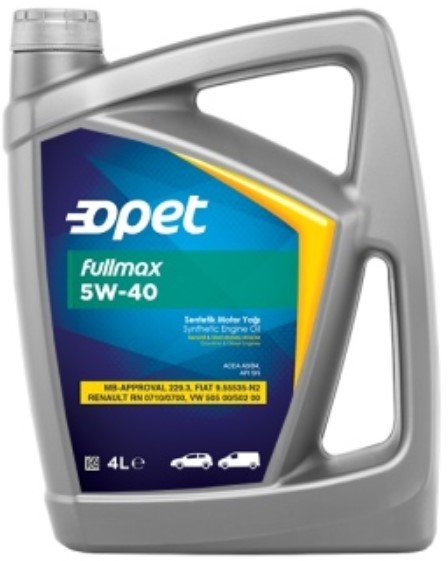 

Моторное масло Opet Fullmax 5W40 4л