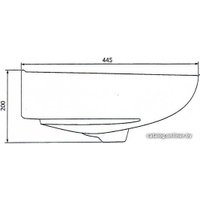 Умывальник Лобненский стройфарфор Антей 55 10/1/5/1-76
