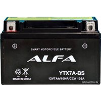 Мотоциклетный аккумулятор ALFA YTX7A-BS (7 А·ч)