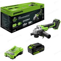 Угловая шлифмашина Greenworks AG590 3201007CUB (с 1-им АКБ, сумка)