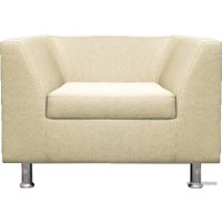 Интерьерное кресло Brioli Дедрик (рогожка, J1 кремовый)