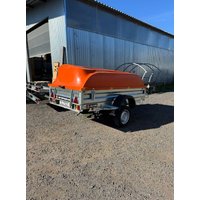 Одноосный прицеп AvtoS A25M1B (2500x1300x300, R13, ресс. AL-KO)