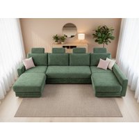 П-образный диван ПетраМебель Верона Люкс (зеленый)