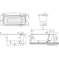 Ванна Villeroy & Boch My Art Solo (BQ170MYA2V) 170x75