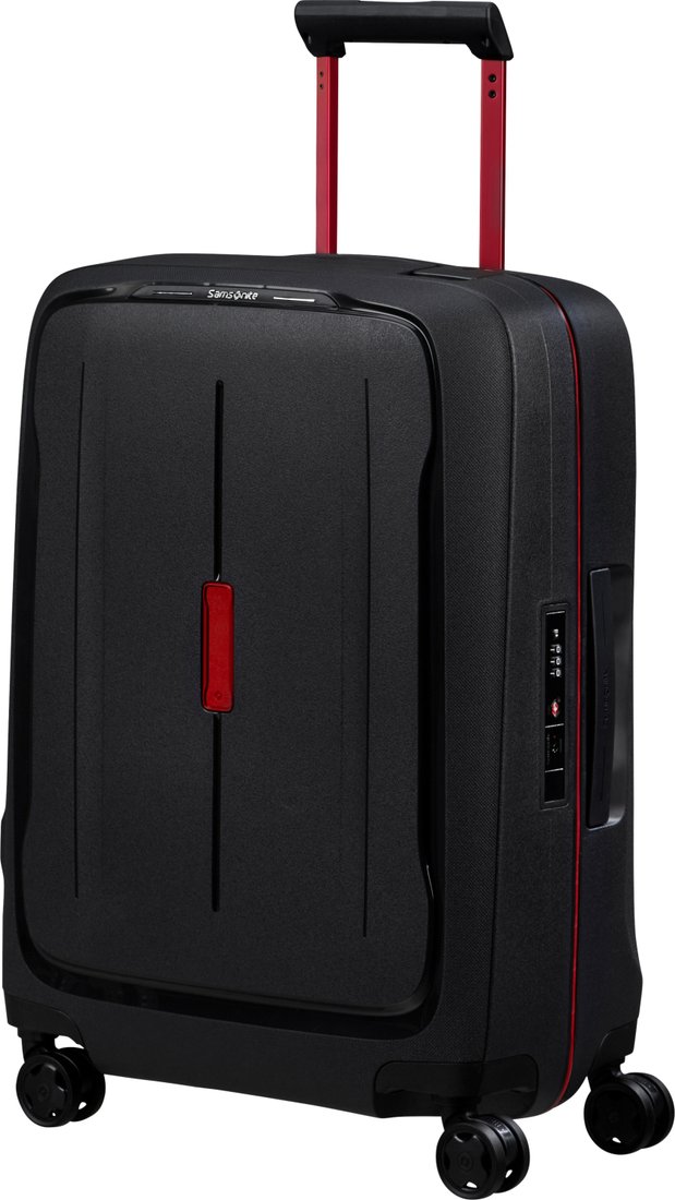 Чемодан-спиннер Samsonite Essens Charcoal/Red 55 см