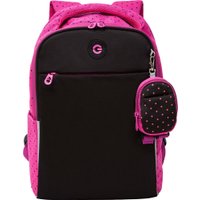 Школьный рюкзак Grizzly RG-367-2 (черный/розовый)