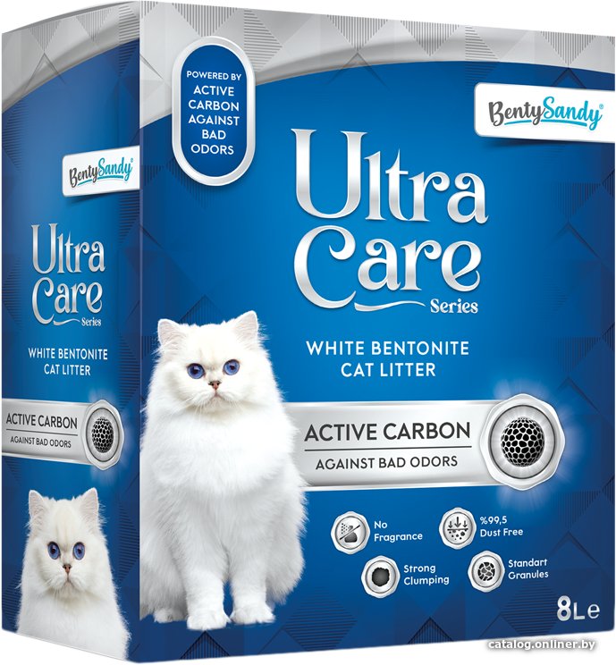 

Наполнитель для туалета BentySandy Ultra Care Active Carbon 8 л