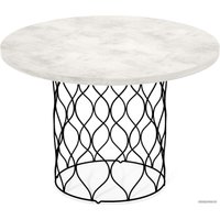 Журнальный столик Sheffilton SHT-TU49/TT 60 (черный муар/хромикс белый)