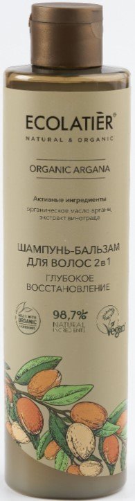 

Шампунь Ecolatier Green Argana 2 в 1 350 мл