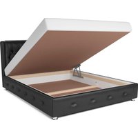 Кровать Мебель-АРС Граф 140 (экокожа черный)