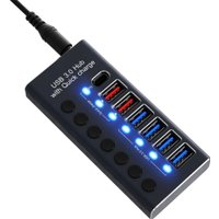 USB-хаб USBTOP USB Type-A - 6xUSB Type-A/1xUSB Type-C 559234