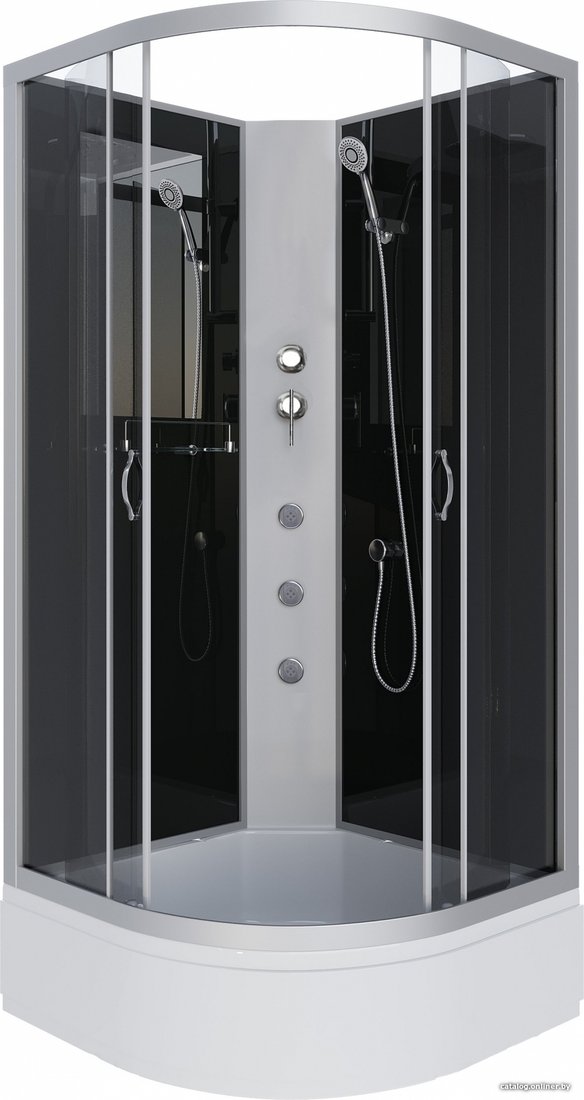 Душевая кабина Niagara NG-3502-14BKG 100x100 (тонированное стекло)