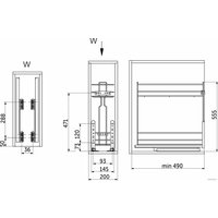 Карго AKS 200 крепл.нижнее, графит Weixpol