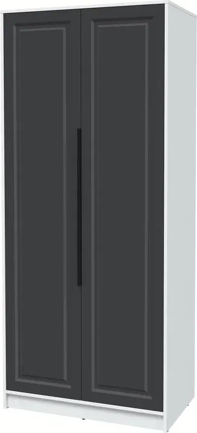 

Шкаф распашной Интерлиния Концепт КТ-Ш2 Деко (белый платинум/пепел)