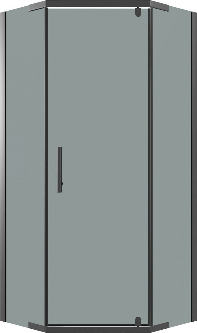 Душевой уголок Niagara Eco NG-1010-14DT 100x100x190 (черный/стекло тонированное)