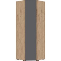 Угловое окончание Стендмебель Хелен ШК 04 угловой (серый графит 0162/дуб крафт золотой)