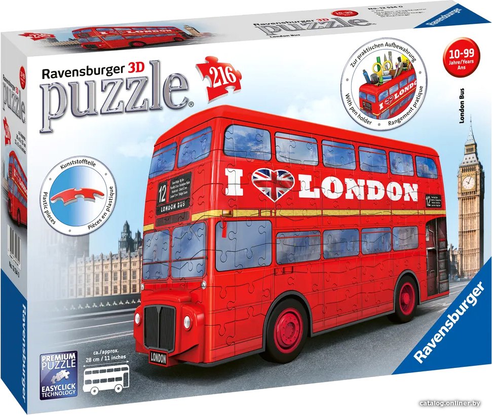 3Д-пазл Ravensburger Лондонский автобус 12534 (216 эл)