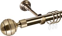 

Карниз для штор АС ФОРОС Grace D25Г + наконечники Триест (3м, антик)