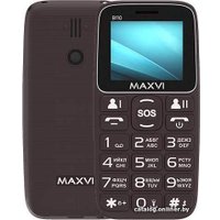 Кнопочный телефон Maxvi B110 (коричневый)