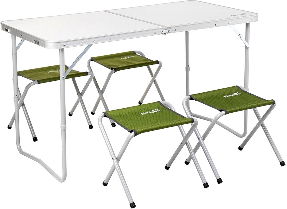 

Стол со стульями Helios Green Т-FS-21407+21124-SG-1