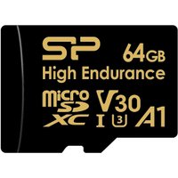 Карта памяти Silicon-Power Golden Series High Endurance microSDXC SP064GBSTXDV3V1HSP 64GB (с адаптером)