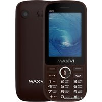 Кнопочный телефон Maxvi K20 (коричневый)