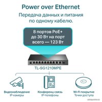 Настраиваемый коммутатор TP-Link TL-SG1210MPE