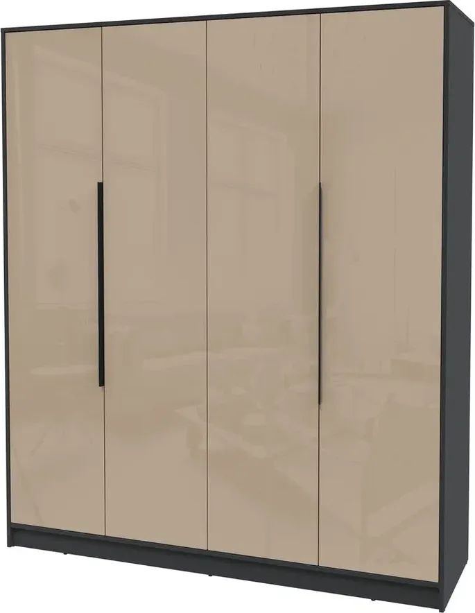 

Шкаф распашной Интерлиния Концепт КТ-Ш4 Глосс (антрацит/капучино глянец)