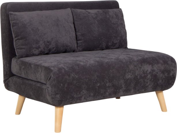 Диван DiArt Элли 1100 (велюр Sensey graphite/ножки светлые)
