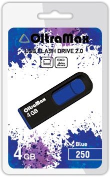

USB Flash OltraMax 250 4GB (синий) [OM-4GB-250-Blue]