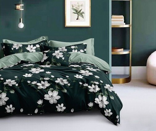 

Постельное белье Реноме 2сп Оливковая коллекция. Простыня на резинке УУ 2443 (поплин)