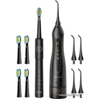 Fairywill E11+F5020E (черный, 8 насадок) электрическую зубную щетку и ...