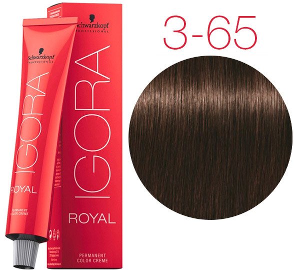 

Крем-краска для волос Schwarzkopf Professional Igora Royal Permanent Color Creme 3-65 60 мл