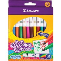 Фломастеры Luxor Coloring 6101/12 BOX (12цв)