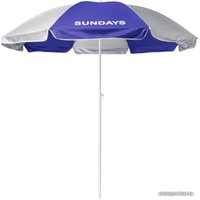 Пляжный зонт Sundays HYB1812 (синий/серебристый)