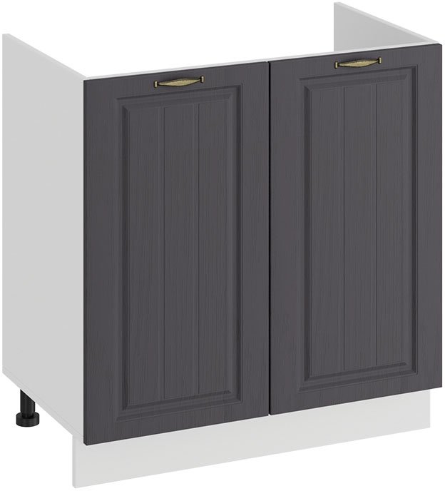 

Шкаф напольный Трия Лина 1Н8М (белый/графит)